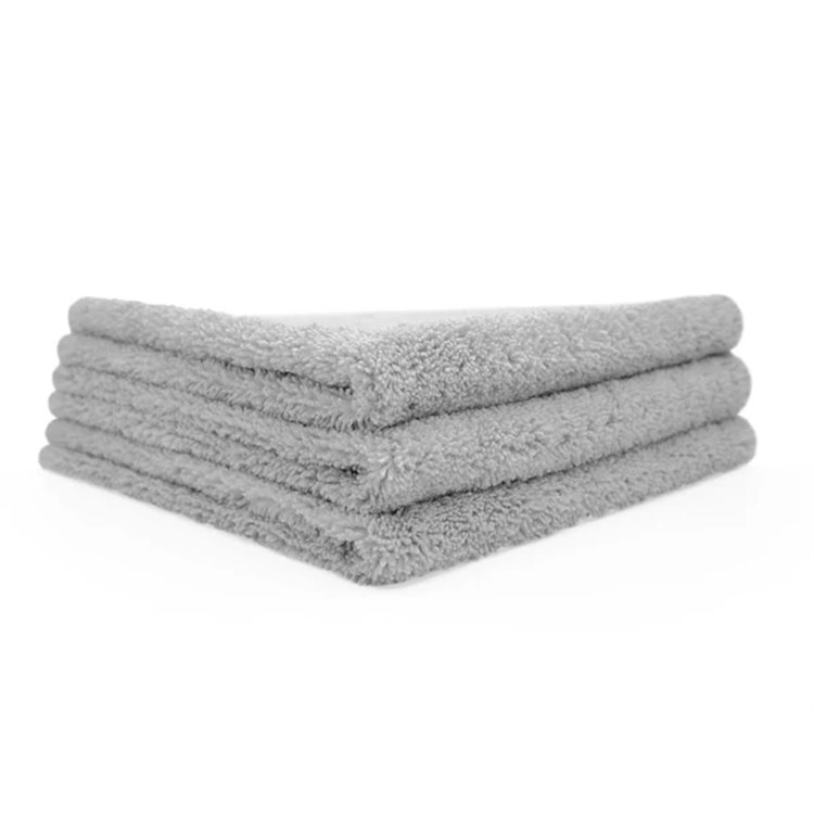 The Collection Dual Pile 3-Pack Ice Grey Chiffons en microfibre