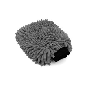 The Collection Chenille Wash Mitt Gant de toilette gris