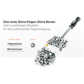 chemicalworkz Flat Wheel Brush Small Mikrofaser Felgenbürste