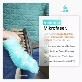 chemicalworkz Couvercle de brosse de lavage V2 turquoise 1400GSM 17×25